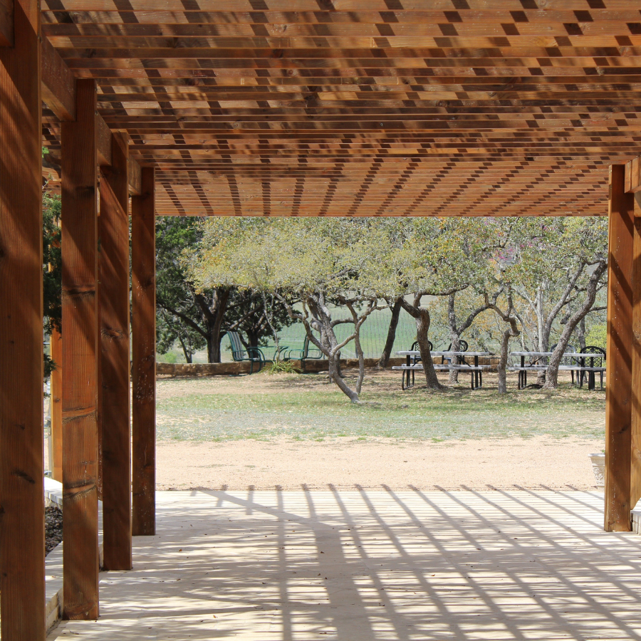 pergola made of wood